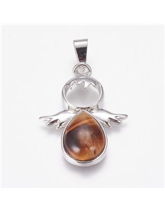 Y015 - COLGANTE ANGELITO AGUA MARINA