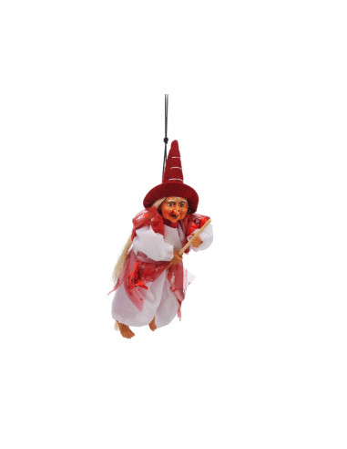 Bruja Tela Roja, para colgar, 20 cms...