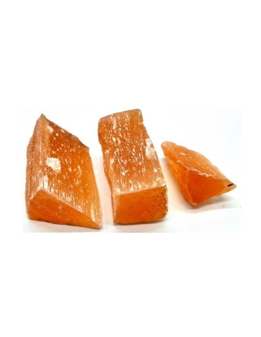 Selenita bruta, naranja  (+/- 470...