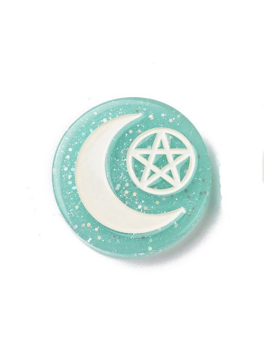 MV752 - Amuleto Luna con Pentagrama...