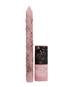 Vela Hierbas Pétalos de Rosa
