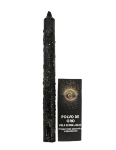 Vela Hierbas Polvo Oro