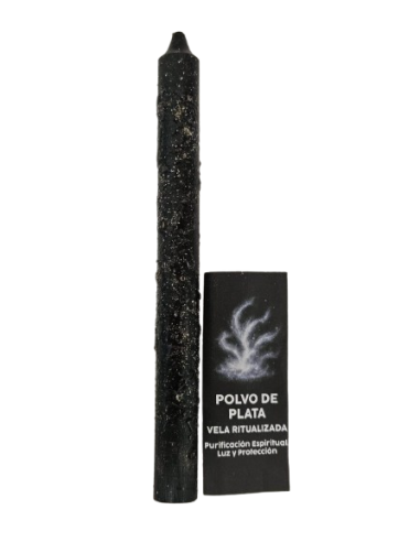 Vela Hierbas Polvo Plata