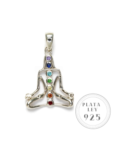 PA004- Amuleto Yoga (plata...