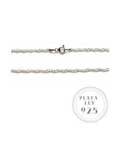 PL301 - Cadena Cordón Plata...