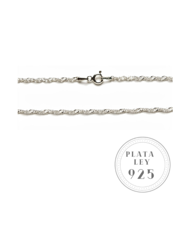 PL301 - Cadena Cordón Plata 40 cms