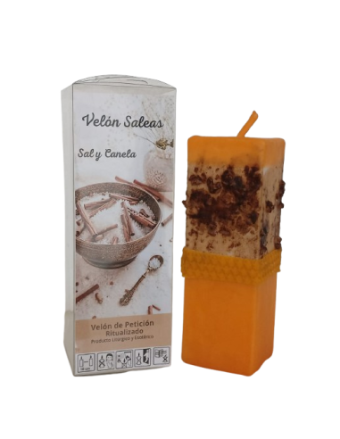 Velón Cuadrado Saleas Canela - 4105