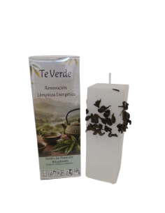 Velón Cuadrado Té Verde