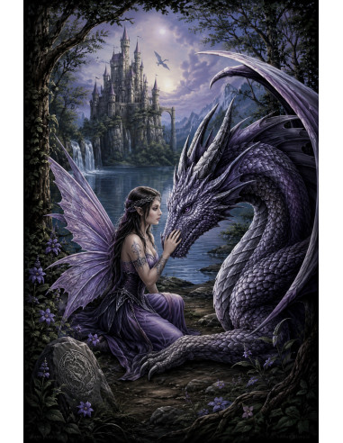 Placa Hada con dragón Mod 274, 20x30...
