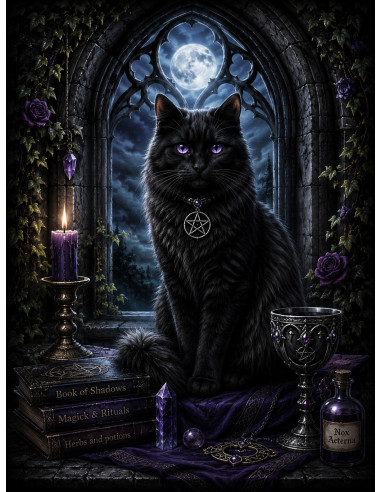 Placa Gato Negro Mod 275, 20x30 -70275
