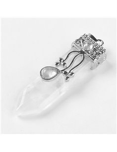 Y047 - COLGANTE PUNTA CUARZO BLANCO