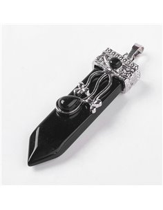 Y049 - COLGANTE PUNTA OBSIDIANA