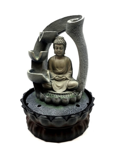 Fuente de Agua, Buda Meditación 28 cm...
