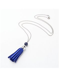 Y067 COLGANTE FLECOS LAPISLAZULI