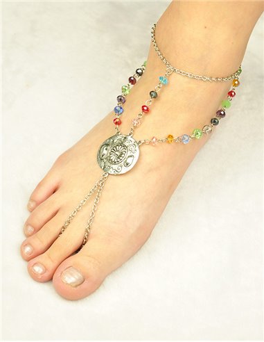 BT043 TOBILLERA CON DEDO COLORES