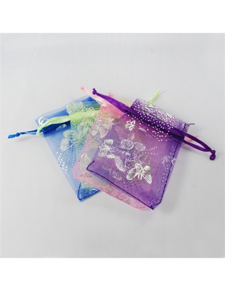 BOLSA ORGANZA MARIPOSAS COLORES ACC432