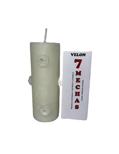 2002 - Velón 7 Mechas Blanco