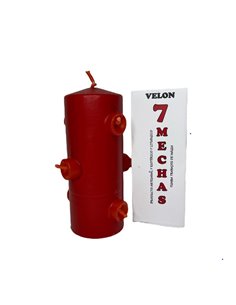 2004 - Velón 7 Mechas Rojo