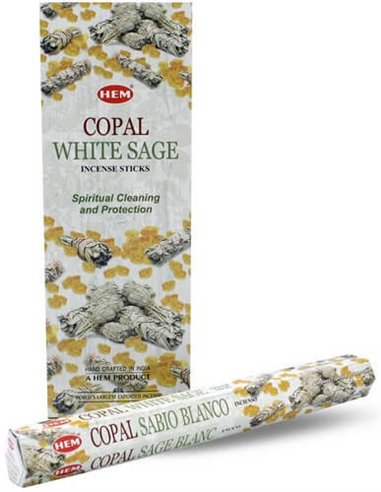 Incienso Copal y Salvia Blanca Hexag - DF213