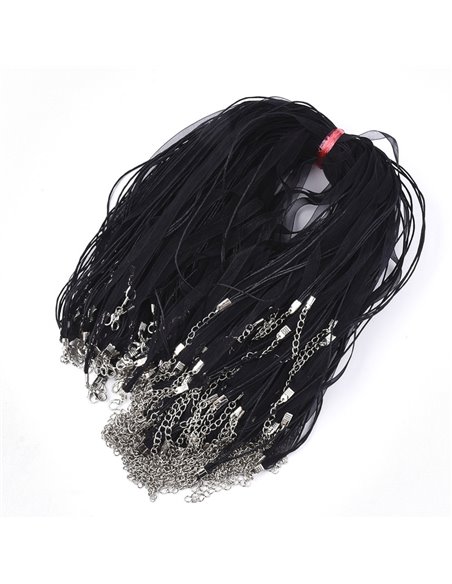 ACC033 - Pack 10 Cinta de Organza Negra