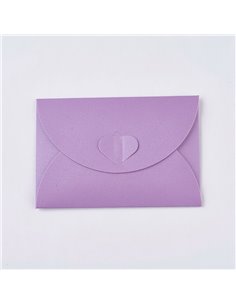 ACC393 - Pack 10 Sobres Lilas, cierre corazón