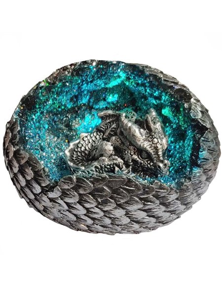 Dragón Bebé Gris en Huevo Cristal LED, Pack 2 uds  -76384