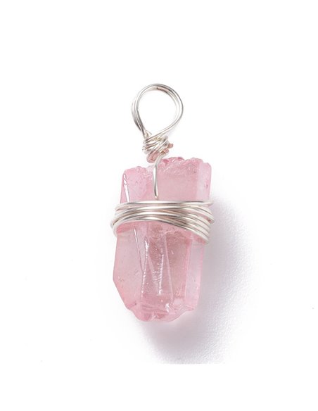 BM240 Colgante Cuarzo Sintético Rosa