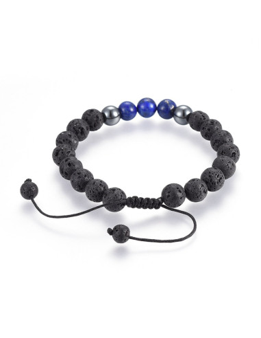 BT159 Pulsera Bola lava con 3 de...