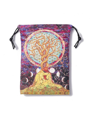 Bolsa Cartas Tarot Tela "Árbol del la...