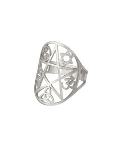 AA153 Anillo Pentagrama...