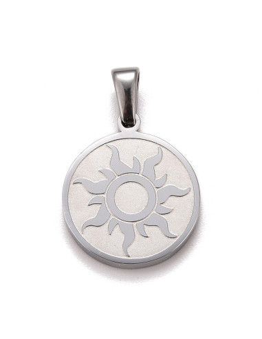 AC419 - Medalla Sol, plateado