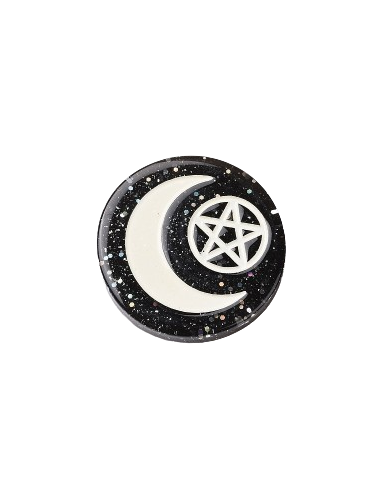 MV734 - Amuleto Luna con Pentagrama...