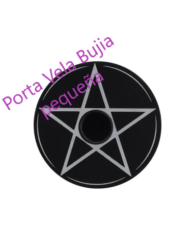 Porta Vela Pentagrama, negro - 58421