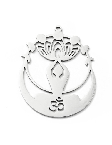 AC443 - Yoga con Om, plateado