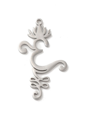 AC445 - Om flor de Lotus, plateado