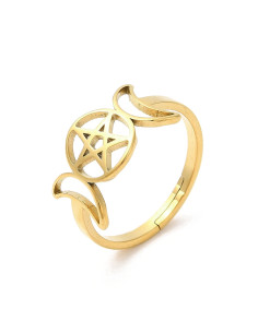 AA221 Anillo Pentagrama con...