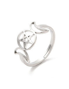 AA220 Anillo Pentagrama con...