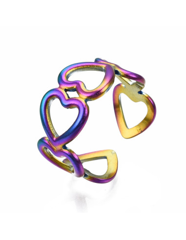 AA225 Anillo Corazones, color