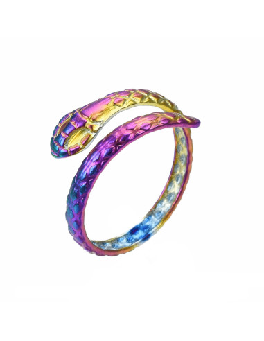 AA232 Anillo Serpiente enroscada, color