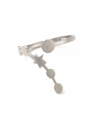 AA233 Anillo Constelación, plateado