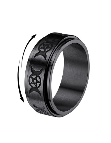 AA411 Anillo Antiestress Triple Luna,...