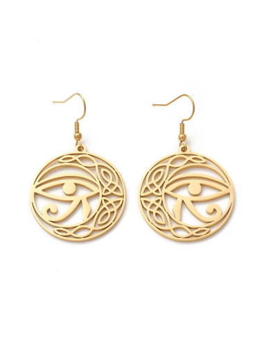 AP221 - Pendientes Ojo de Horus, dorado