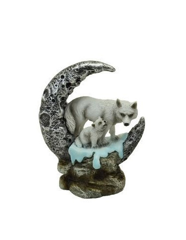 Lobos en Luna con nieve - 76689