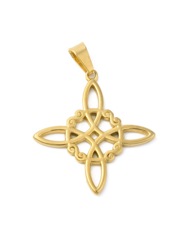AC952 Nudo de Bruja Infinito, dorado