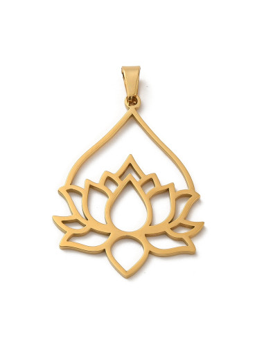 AC494 - Flor de Lotus, dorada