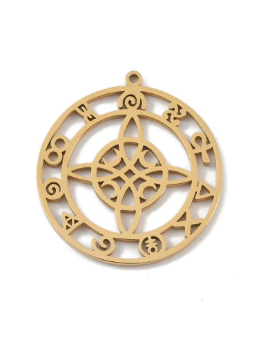 AC566 - Nudo de Bruja 4 lunas y...